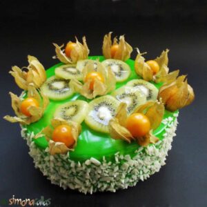 Tort Exotic Green cu fructe si ciocolata