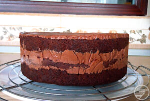 Tort Amandina cu ciocolata si fondant