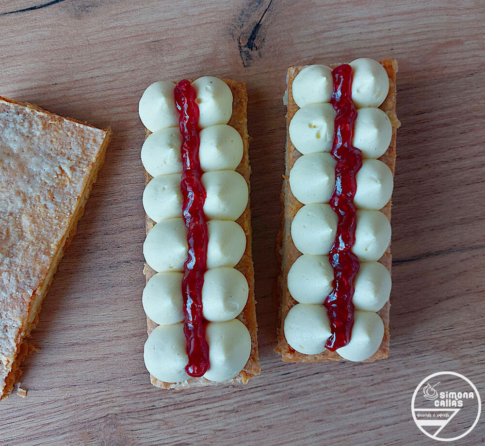 Millefeuille cu vanilie si zmeura mille feuille recipe pâte feuilletée vegan puff pastry homemade foietaj de post