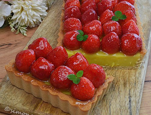 Tarta dietetica cu lamaie si capsuni