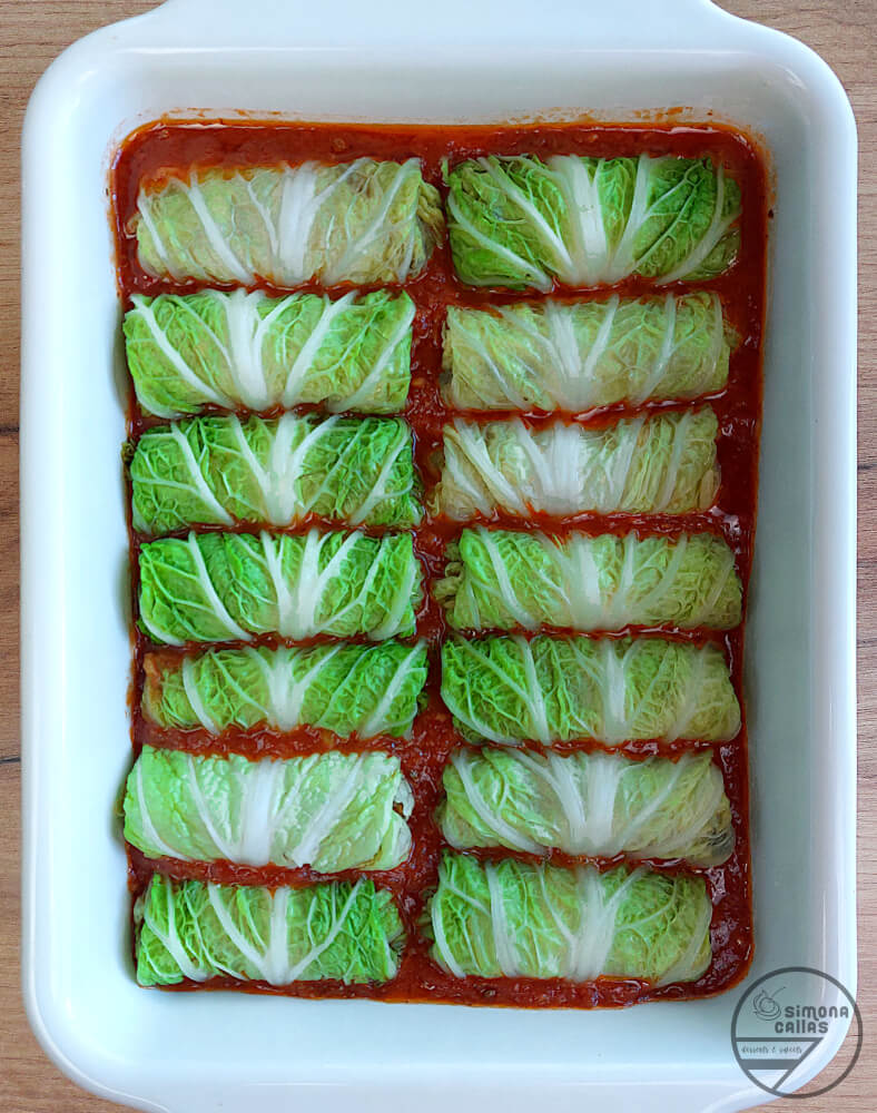 Sarmale de post cu varza chinezeasca Sarmale de post cu varza chinezeasca